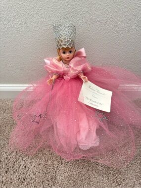 Madame Alexander Pink Glinda Fairy Godmother Doll with Silver Crown
